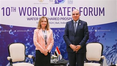 وزير الري يلتقى أمين عام المنظمة العالمية للأرصاد الجوية WMO بإندونيسيا
