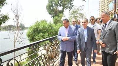 وزير التنمية ومحافظ الغربية يتفقدان محور ترعة النعناعية وتطوير الكورنيش بكفر الزيات