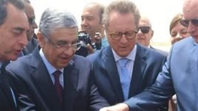 وزير الكهرباء يفتتح مشروع محطة طاقة الرياح بخليج السويس قدرة 252 ميجاوات