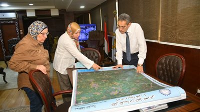 محافظ الغربية يعتمد الخرائط والاحداثيات الخاصة بالكتل القريبة من الأحوزه العمرانية