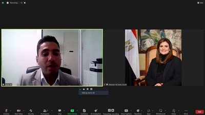 وزيرة الهجرة تعقد لقاء ًمع مستثمر مصري بفنلندا وتستمع لمقترحاته الاستثمارية