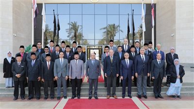 وزير العدل يستقبل قاضي قضاة دولة ماليزيا  والوفد المرافق له