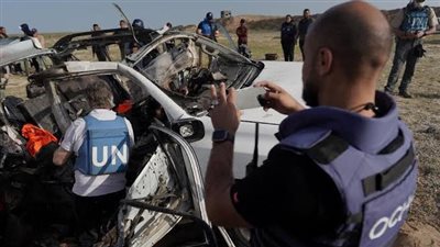 مسؤول الطواريء بالأمم المتحدة يدعو الي عدم افلات قاتلي عمال الإغاثة في غزة من العقاب