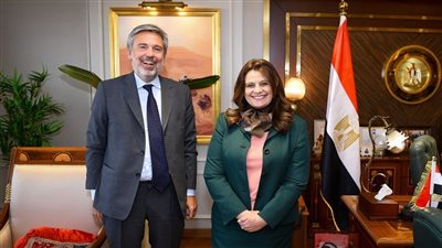 وزيرة الهجرة تستقبل السفير الإيطالي لبحث التعاون في ملفات مشتركة