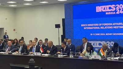 سامح شكري يشارك في اجتماع وزراء خارجية دول تجمع بريكس