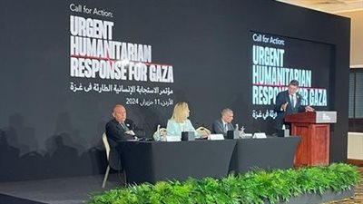 وزير الخارجية يشارك في افتتاح مجموعات العمل الثلاث الخاصة بمؤتمر الاستجابة الإنسانية لغزة