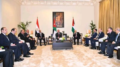 قمة مصرية أردنية فلسطينية تؤكد ضرورة الوقف الفوري لإطلاق النار وفتح المعابر البرية بغزة