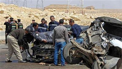 حادث تصادم مروع على طريق الإسكندرية الصحراوي يسفر عن إصابة 10 أشخاص