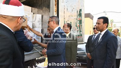محافظ الفيوم يشهد تسليم لحوم صكوك الأضاحي والإطعام للأسر الأولى بالرعاية