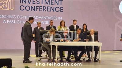 « رئيس الوزراء » يشهد توقيع اتفاقيتي مشروعين لاقتصادية قناة السويس بالسخنة وشرق بورسعيد 