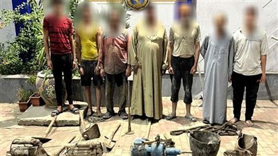 القبض على منقبين آثار بمحافظة الغربية