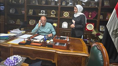 محافظ القليوبية يهنئ الأولي على الدبلومات الفنية  بمدرسة مسطرد الزراعية المتقدمة