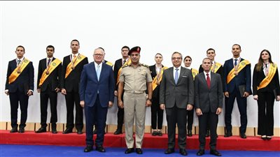 الأكاديمية العسكرية المصرية تنظم مراسم تخريج الدورة 56  للملحقين الدبلوماسيين