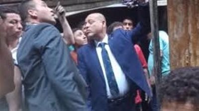 وزير العمل يزور موقع حريق حارة اليهود