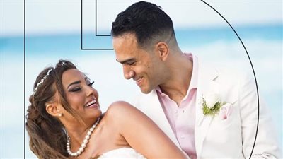 الصور الأولى من زفاف الفنانة بشرى ورجل الأعمال خالد حميدة