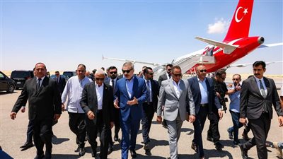 بالصور..وزير الخارجية التركي يثمن دور مصر في غزة