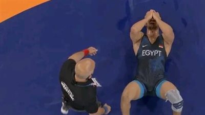 المصارع المصري محمد جبر يعود بدون البرونزية بعد خسارته المباراة
