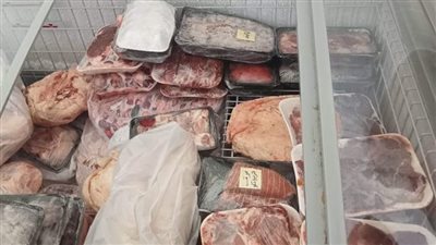 ضبط 14 طن من اللحوم الغير صالحة للاستهلاك في محافظة الجيزة 
