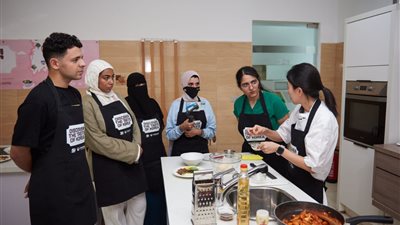 بالصور..١٢٠متقدم يشارك فى دورة  الطعام  بالمركز الثقافي الكورى
