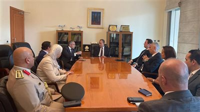 وزير الخارجية يتفقد مبنى السفارة المصرية في لبنان