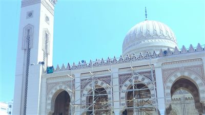 محافظ الغربية يتابع أعمال صيانة وترميم المسجد الأحمدي بطنطا