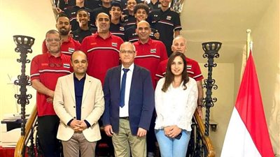 سفير مصر فى صوفيا يستضيف بعثة منتخب مصر للكرة الطائرة للناشئين تحت 17 سنة