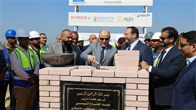 محافظ كفرالشيخ يضع حجر الأساس لمصنع تدوير المخلفات الصلبة البلدية بعاصمة المحافظة