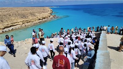 بالصور..زيارة حمام كليوباترا في ثاني جولات أطفال المحافظات الحدودية ضمن أسبوع 