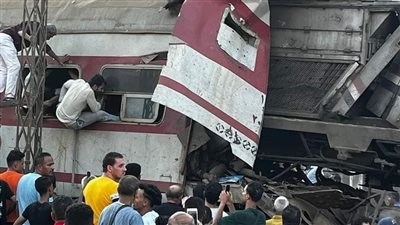ارتفاع عدد مصابين حادث تصادم القطارين بالزقازيق