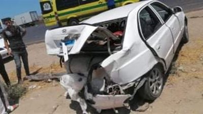 إصابة 4 أشخاص في انقلاب سيارة ملاكي على طريق إسكندرية الصحراوي