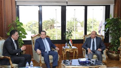 الحفني يبحث مع رئيس الهيئة القومية لضمان جودة التعليم  دعم التعاون المشترك 