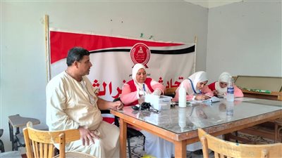 اتحاد شباب كفرالشيخ ينظم قافلة طبية بالتعاون مع مبادره 100يوم صحه