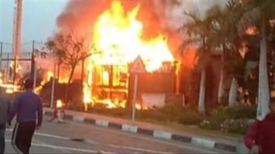 ارتفاع عدد مصابي حريق مطعم شهير بالشيخ زايد إلى 15 حالة اختناق