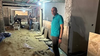  رئيس غرفة كفر الشيخ يتفقد اعمال الإنشاءات النهائية بالمقر الجديد