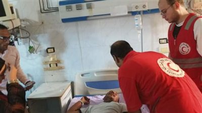 الهلال الأحمر المصري يقدم مساعدات عاجلة لمصابي حادث تصادم قطاري المنيا