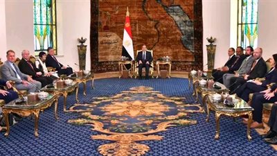 الرئيس السيسي يجري حواراً مفتوح مع أعضاء الكونجرس الأمريكي بشأن حل الدولتين