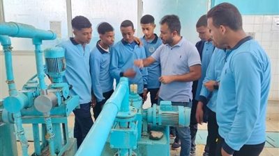 مياه قنا: رفع المهارات الفنية لطلاب فصول مياه الشرب والصرف الصحي بمواقع التدريب العملي بالشركة