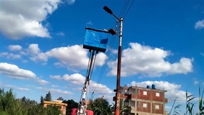 صيانه منظومة الإنارة العامة  بكفرالشيخ استعداد للشتاء