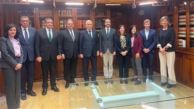 النائب العام يلتقي سكرتير الدولة للعدل الإسباني
