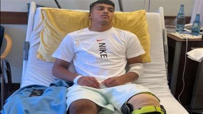 عمر سيد معوض يعلن إصابته للمرة الثانية بقطع في الرباط الصليبي