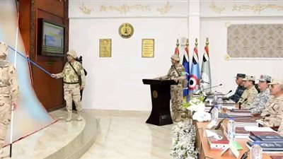 الفريق أحمد خليفة يشهد تنفيذ المرحلة الرئيسية لمشروع مراكز القيادة التعبوي لأحد تشكيلات القوات الجوية 