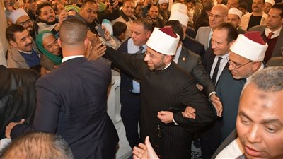 وزير الأوقاف ومفتي الجمهورية يشهدان احتفال إحياء ذكرى الإسراء والمعراج بمسجد الإمام الحسين