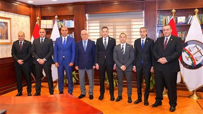 النائب العام يستقبل رئيس الاستئناف لنيابة استئناف الإسكندرية لعرض الكشوف ربع السنوية