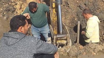  محافظ كفر الشيخ يوجه بإصلاح كسر خط مياه الشرب لأهالي قرية سد خميس