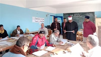 شهاوى يتفقد تصحيح الشهادتين الابتدائية والإعدادية الازهريه بكفرالشيخ 