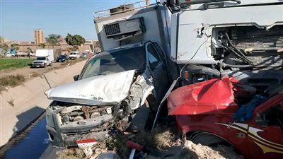مصرع 9 أشخاص في تصادم مروع على الطريق الدائري بسمالوط في المنيا.. التفاصيل الكاملة للحادث