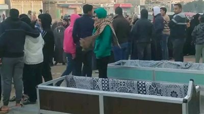 كفر الشيخ تودع ضحيتي عقار كرداسة في جنازة مهيبة تهز مشاعر الجميع