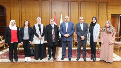 رئيس جامعة كفر الشيخ يستقبل وفد الجهاز المركزي للتنظيم والإدارة