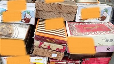 ضبط نصف طن شيكولاتة وبلح فاسد في حملة مكبرة بدمياط