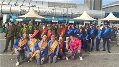 الميناء تنظم جولة تثقيفية للطلبة بمطار القاهرة الدولي